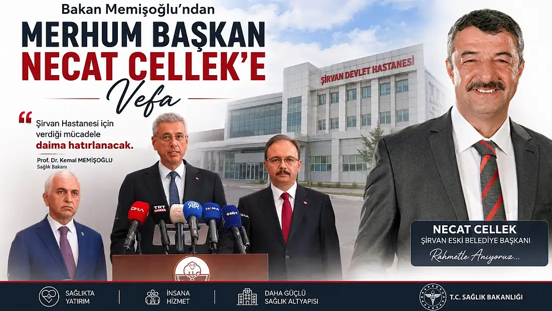 Bakan Memişoğlu'ndan Merhum Başkan Necat Cellek'e Vefa: 