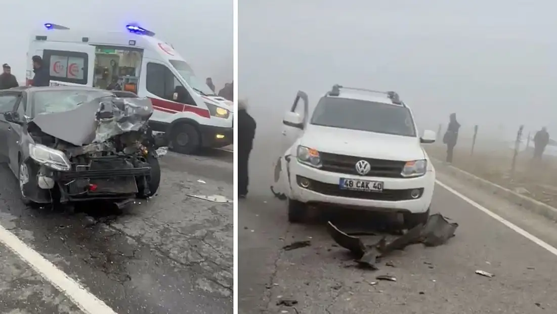 Batman’da yoğun sis zincirleme kazaya neden oldu: 2’si ağır 14 yaralı