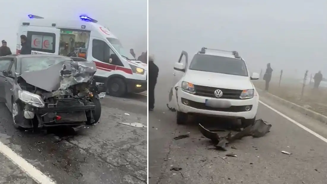 Batman’da zincirleme trafik kazası: 2’si ağır 14 yaralı