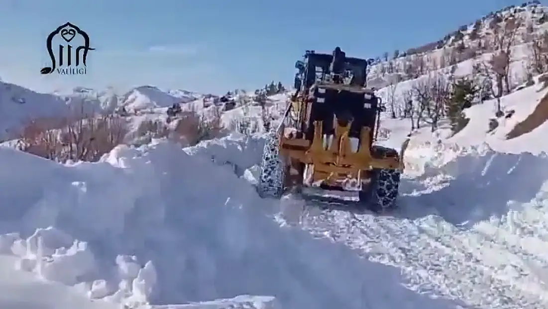 Karla mücadelede yoğun mesai: Siirt’te tüm köy yolları ulaşıma açıldı