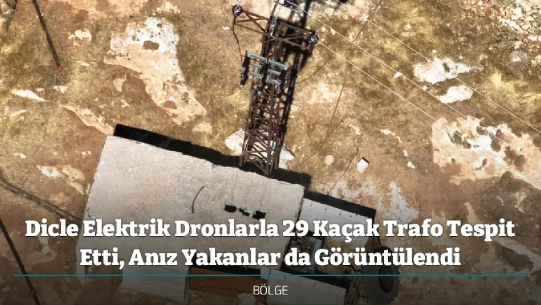 Dicle Elektrik Dronlarla 29 Kaçak Trafo Tespit Etti, Anız Yakanlar da Görüntülendi
