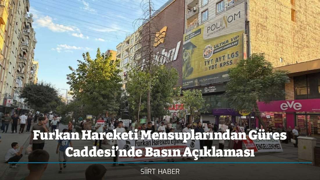 Furkan Hareketi Mensuplarından Güres Caddesi’nde Basın Açıklaması