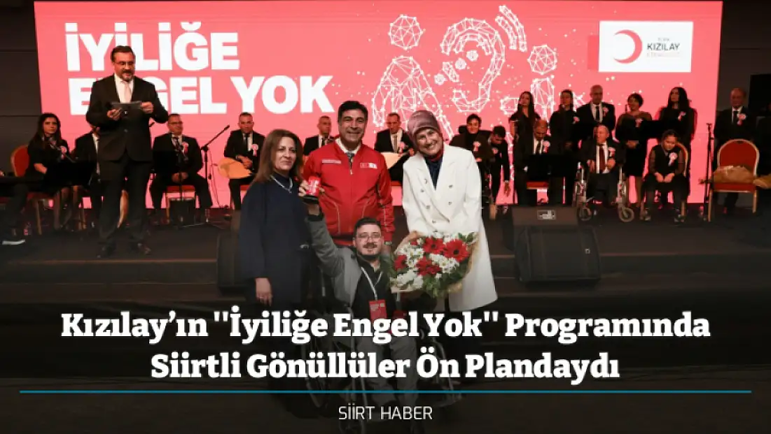 Kızılay’ın ''İyiliğe Engel Yok'' Programında Siirtli Gönüllüler Ön Plandaydı