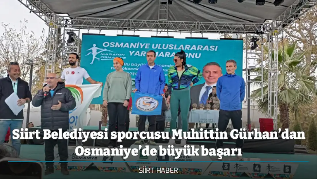 Siirt Belediyesi sporcusu Muhittin Gürhan’dan Osmaniye’de büyük başarı