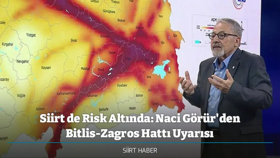 Siirt de Risk Altında: Naci Görür'den Bitlis-Zagros Hattı Uyarısı