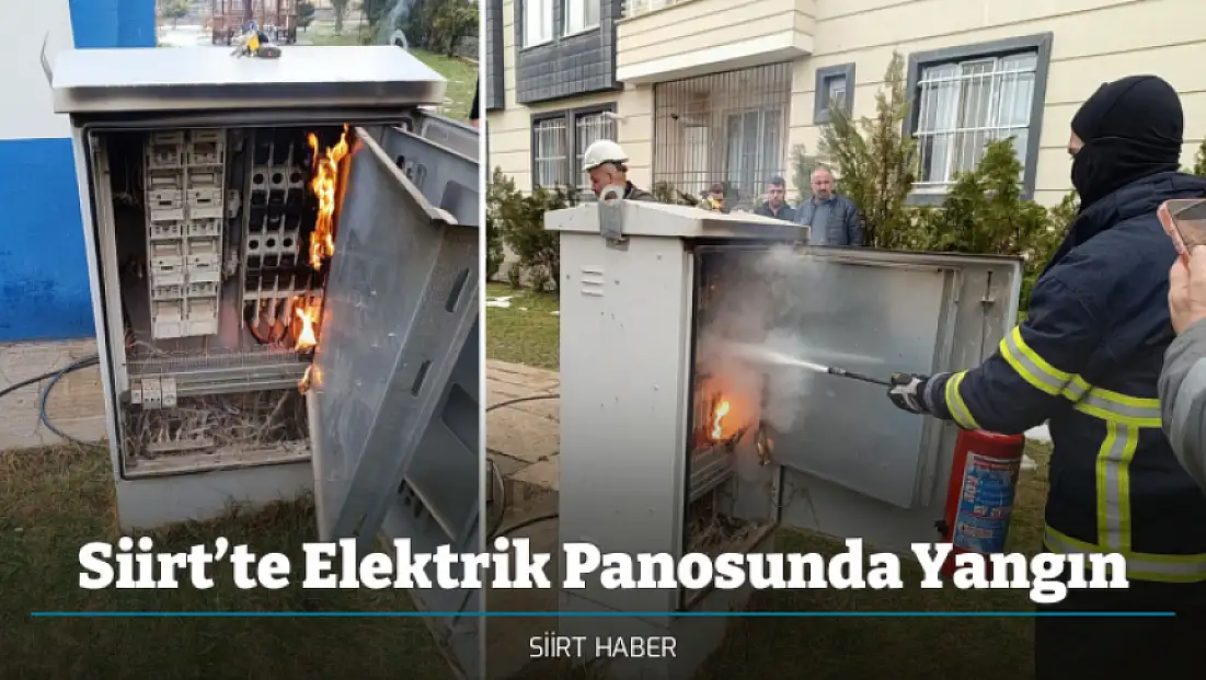 Siirt’te Elektrik Panosunda Yangın