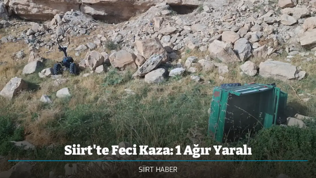 Siirt'te Feci Kaza: Sait Gezen Ağır Yaralandı
