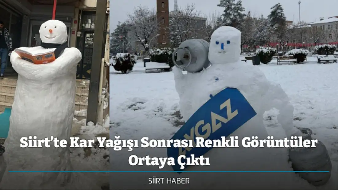 Siirt’te Kar Yağışı Sonrası Renkli Görüntüler Ortaya Çıktı