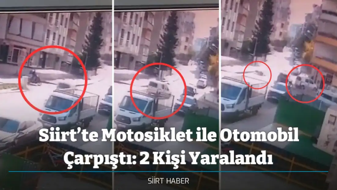 Siirt’te Motosiklet ile Otomobil Çarpıştı: 2 Kişi Yaralandı