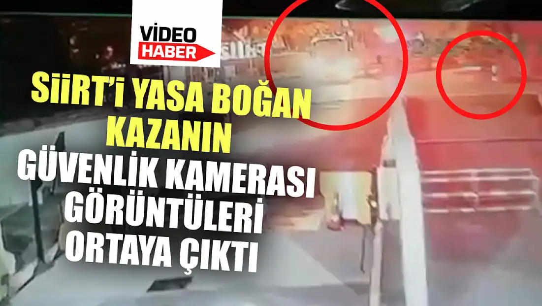 Siirt’te Motosiklet Sürücüsünün Hayatını Kaybettiği Kaza Kamerada