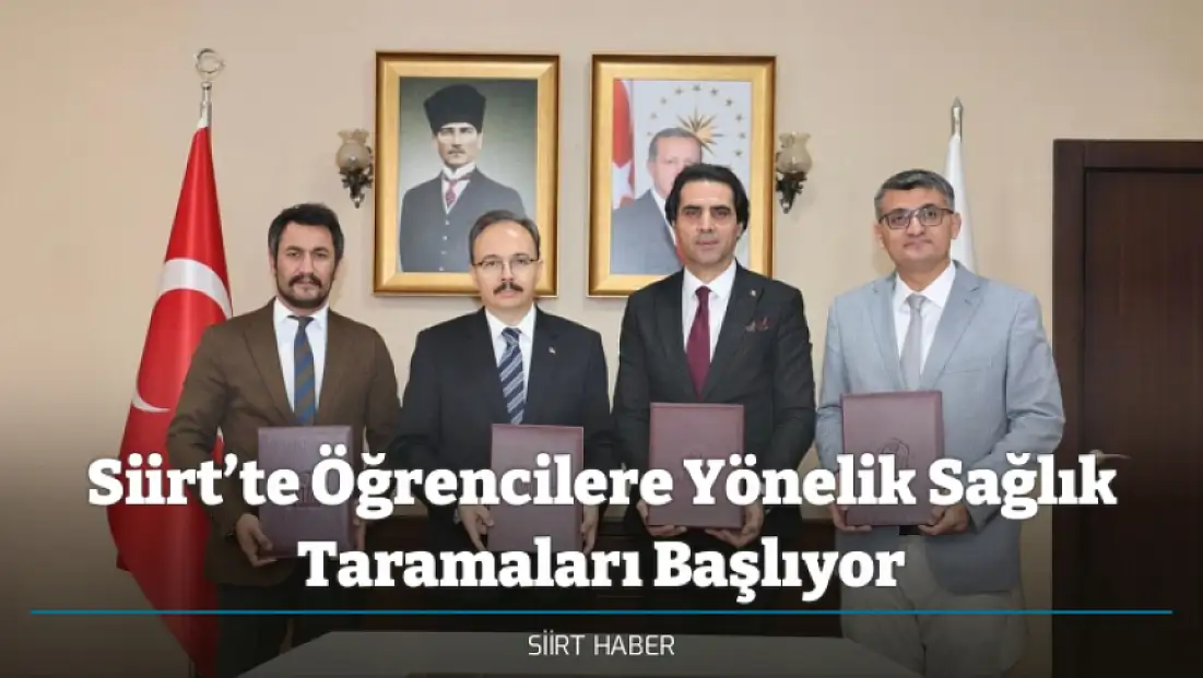 Siirt’te Öğrencilere Yönelik Sağlık Taramaları Başlıyor