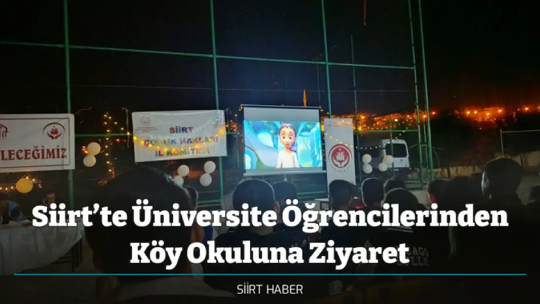 Siirt’te Üniversite Öğrencilerinden Köy Okuluna Ziyaret