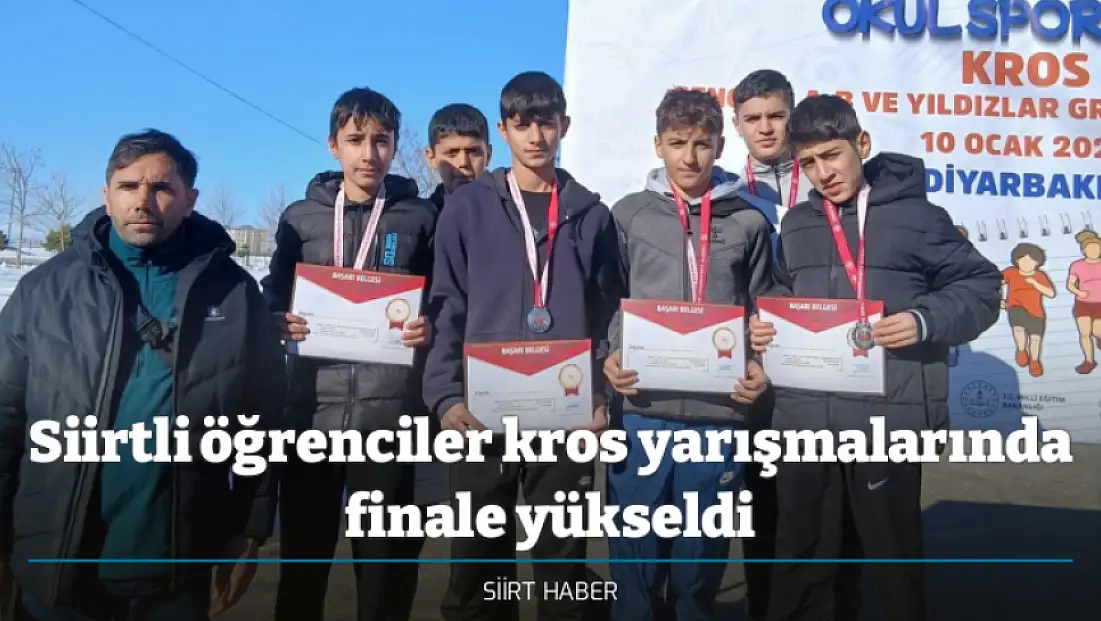 Siirtli öğrenciler kros yarışmalarında finale yükseldi