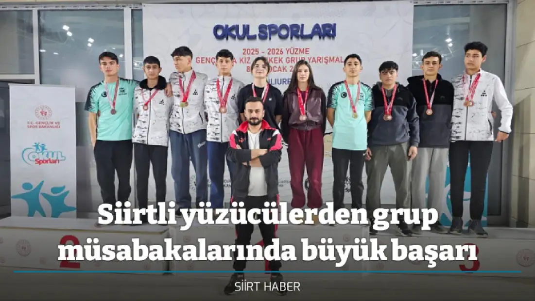 Siirtli yüzücülerden grup müsabakalarında büyük başarı