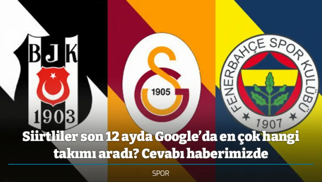 Siirtliler son 12 ayda Google’da en çok hangi takımı aradı? Cevabı haberimizde