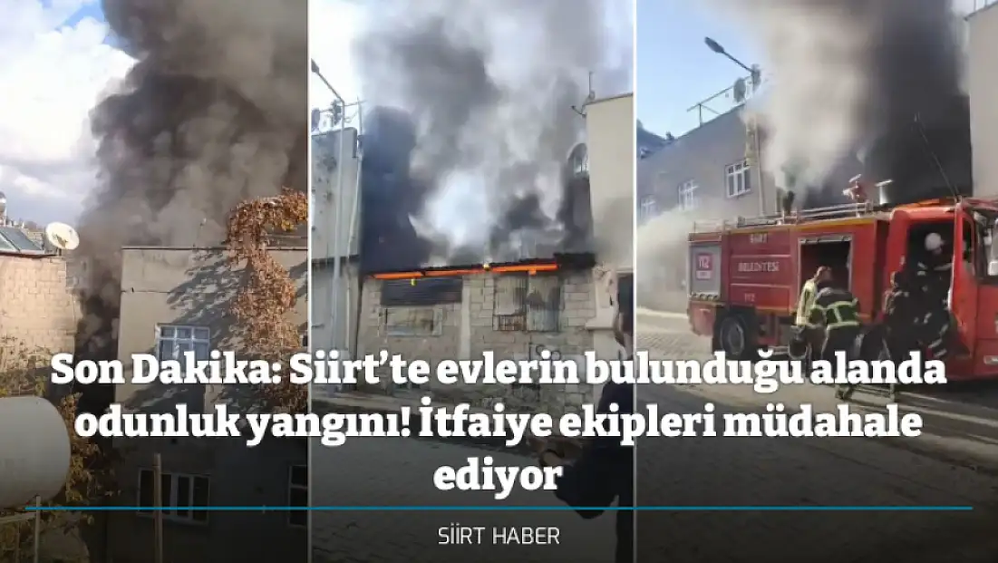 Son Dakika: Siirt’te evlerin bulunduğu alanda odunluk yangını! İtfaiye ekipleri müdahale ediyor
