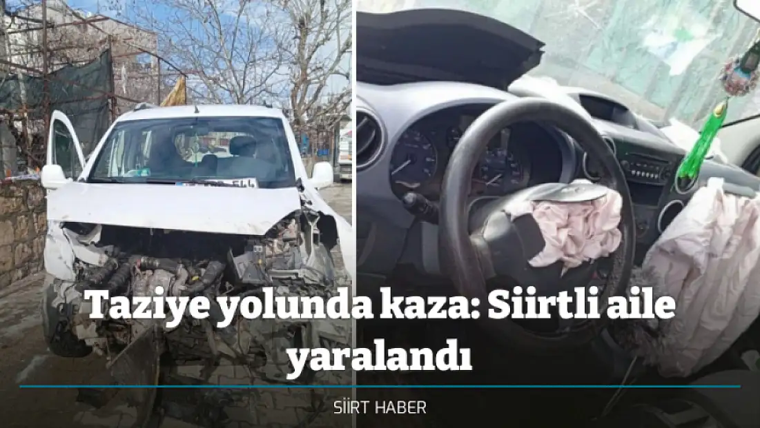 Taziye yolunda kaza: Siirtli aile yaralandı