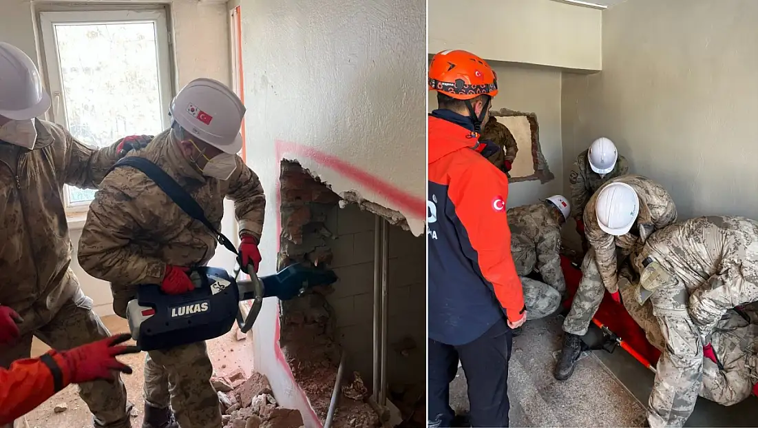 Siirt AFAD’dan Jandarma personeline enkaz arama-kurtarma eğitimi