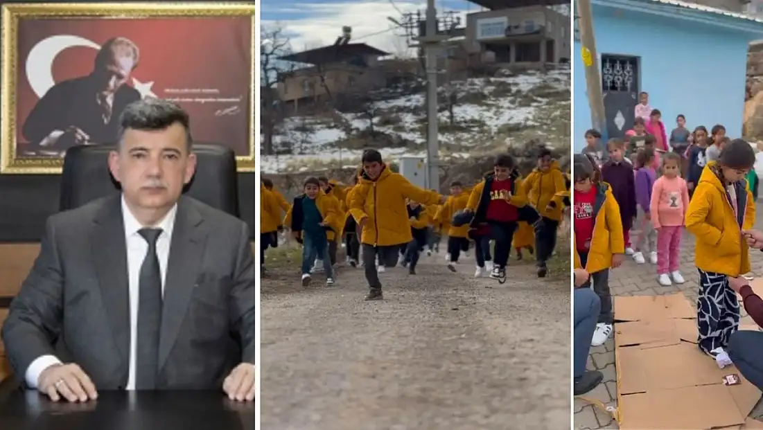 Siirt İl Emniyet Müdürü Necmettin Öztürk, Şirvan Taşlı köyünde öğrencilerin yüzünü güldürdü