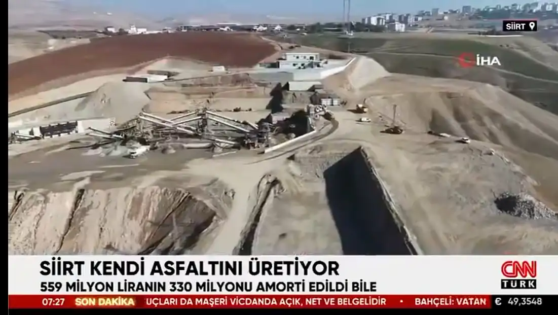 SİİRT, KENDİ ASFALTINI ÜRETİYOR: 330 MİLYON TL’LİK TASARRUF ULUSAL GÜNDEMDE