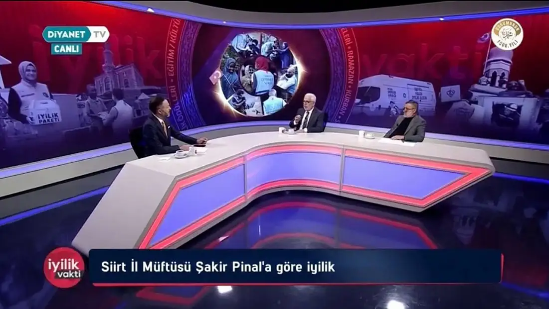 Siirt Müftüsü Şakir Pinal, Diyanet TV’nin “İyilik Vakti” Programına Konuk Oldu