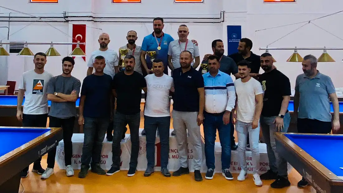 Siirt’te 3 Bant Bilardo İl Şampiyonası Sona Erdi