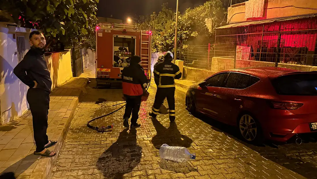 Siirt’te Gece Vakti Araç Yangını