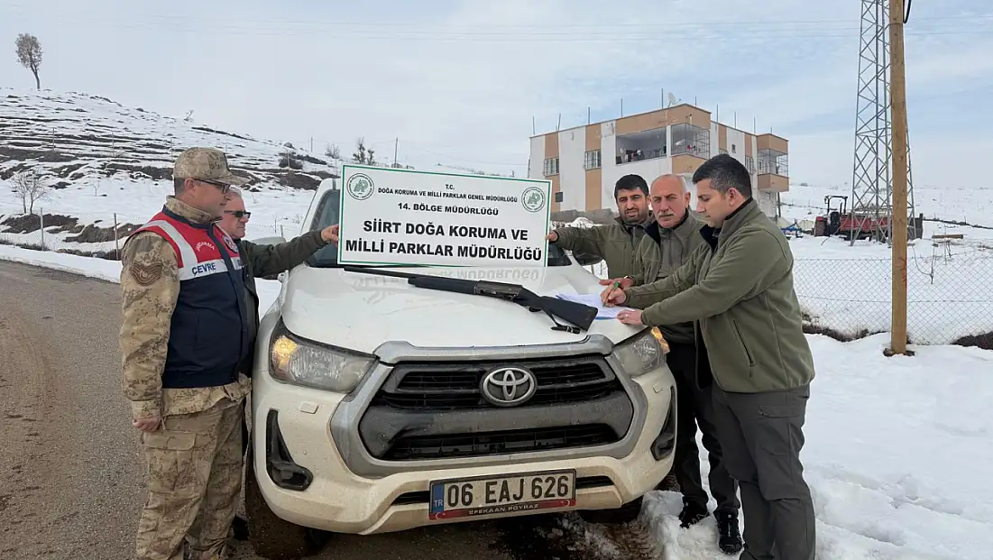 Siirt’te kaçak avcılığa 19 bin 303 TL ceza