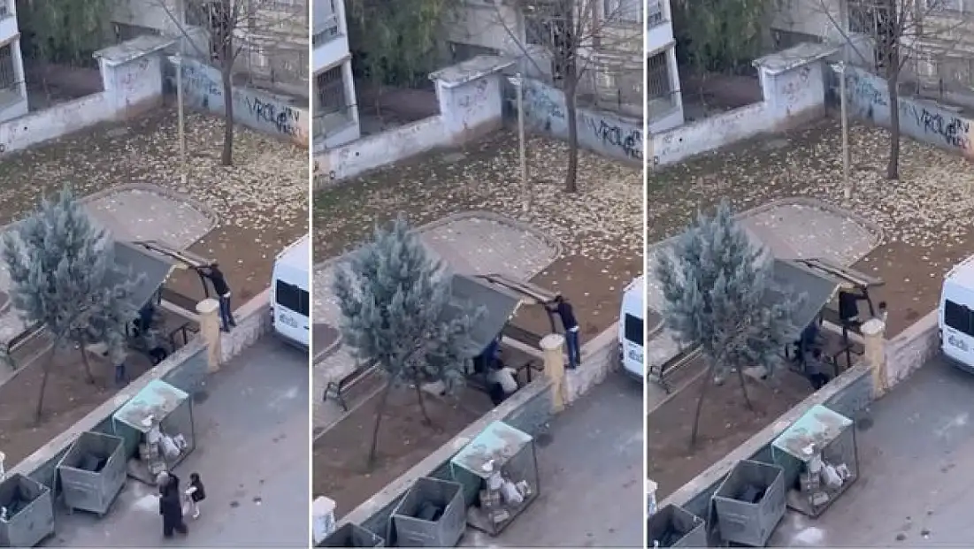 Siirt’te mahalle parkına zarar verildi: Banklar tahrip edildi