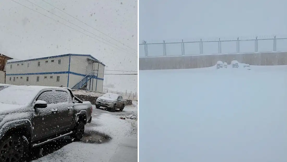 Siirt’te Mevsimin İlk Karı Düştü