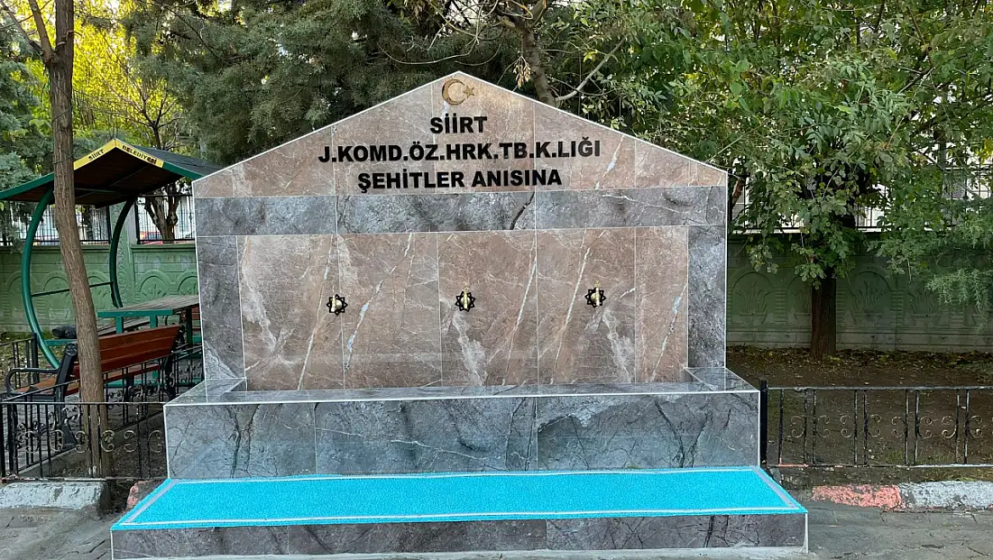 Siirt’te Okul Bahçesine 'Şehitler Çeşmesi' Açıldı