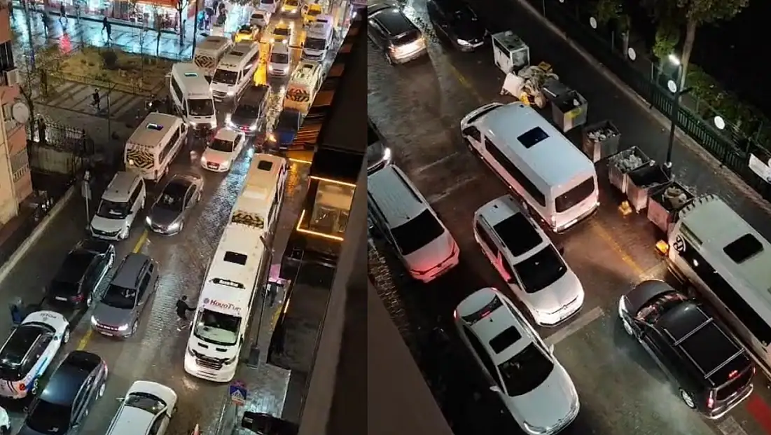 Siirt’te Yağış ve Mesai Çıkışı Trafiği Kilitledi