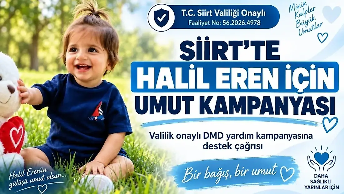 Siirtli İş İnsanı Seyithan Solmaz’dan Halil Eren’in Kampanyasına 90 Bin TL Destek