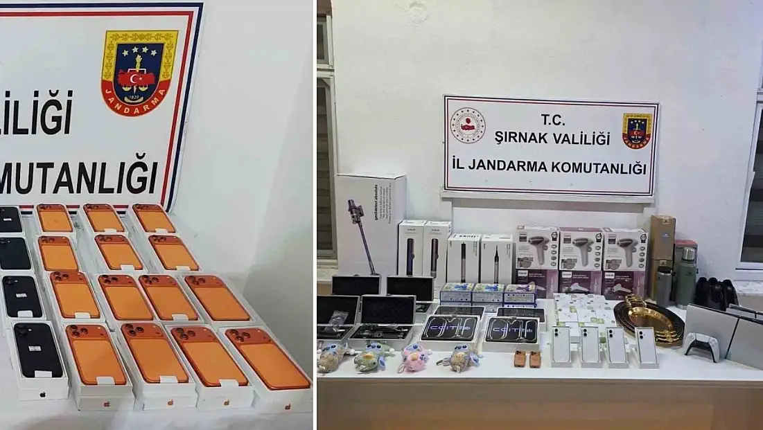 Şırnak’ta jandarma ekipleri 21 milyonluk kaçak ürün ele geçirdi