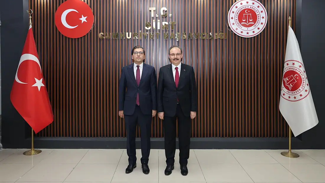 Vali Kızılkaya’dan Siirt Cumhuriyet Başsavcısı Yasin Coşkun’a ziyaret