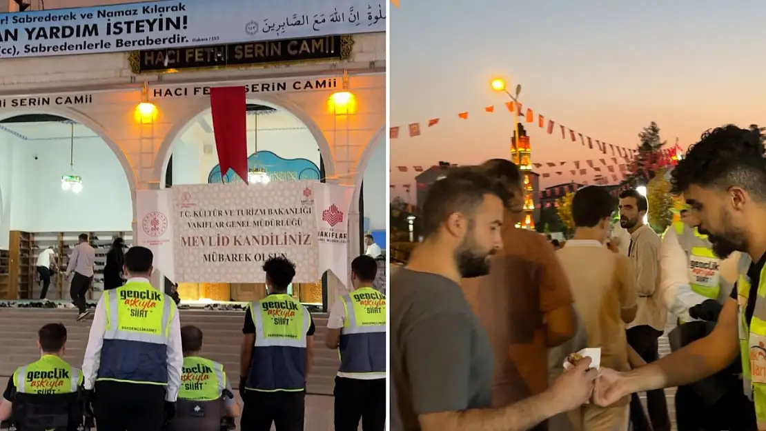 AK Parti Siirt Gençlik Kolları'ndan Mevlid Kandili Etkinliği