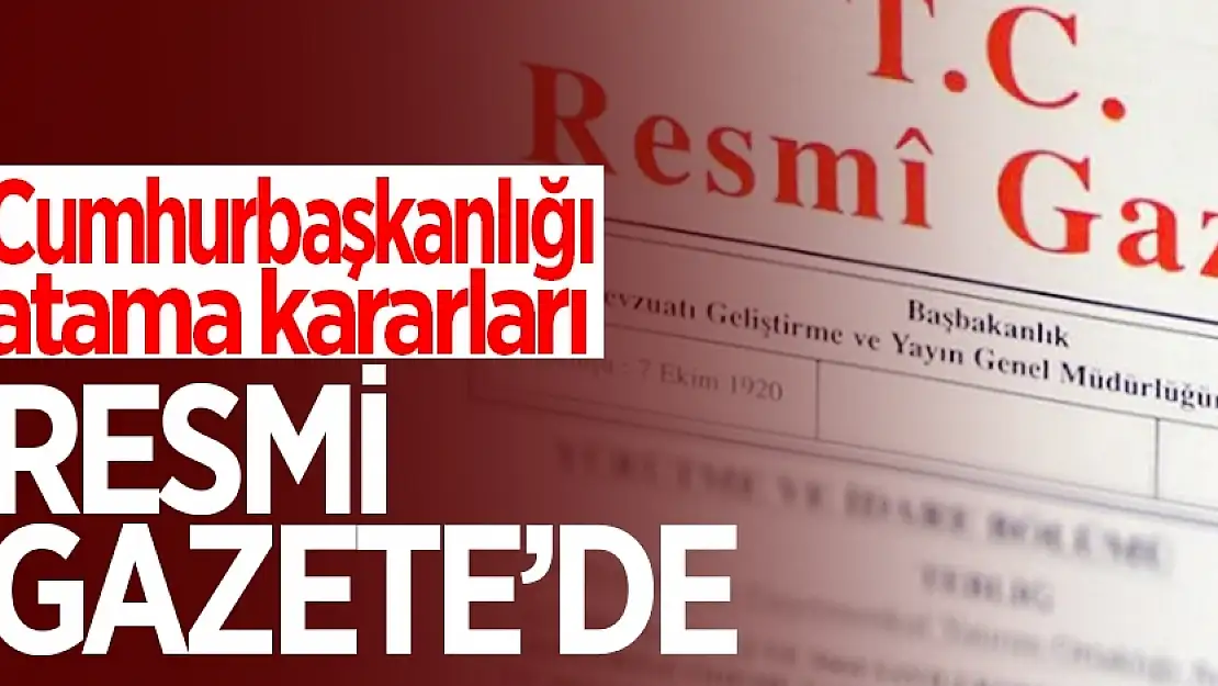 Bakan Yardımcılıklarına Atamalar Yapıldı