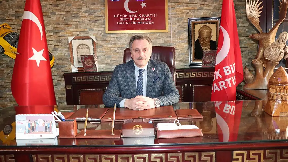 Büyük Birlik Partisi Siirt İl Başkanı Mergen 'Seçim Çalışmalarımızı Ramazan Ayında da Aynı Ciddiyetle Sürdüreceğiz'