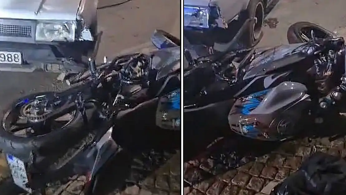Eruh'ta Motosiklet ile Otomobil Kafa Kafaya Çarpıştı: 1 Yaralı