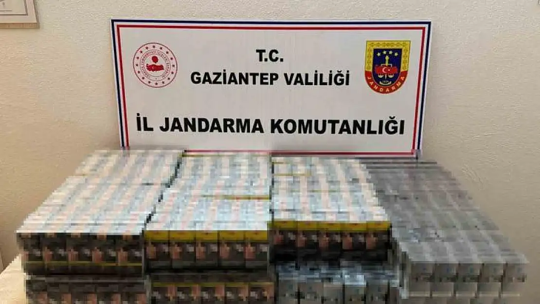 Gaziantep'te 1 milyon TL değerinde kaçak sigara ele geçirildi: 32 gözaltı