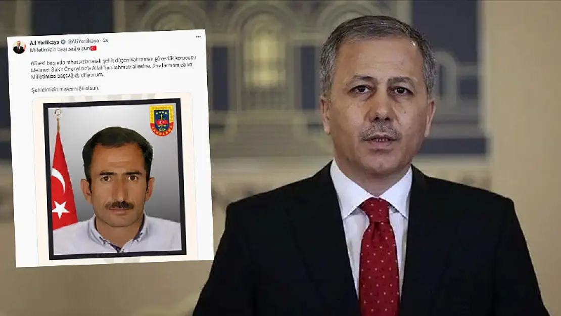 İçişleri Bakanı Yerlikaya'dan, Siirtli Güvenlik Korucusu İçin Başsağlığı Mesajı