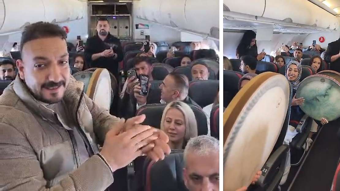 İstanbul Uçağında Siirt Rüzgârı Esti: Türkçe, Kürtçe ve Arapça Şarkılarla Coşkulu Anlar