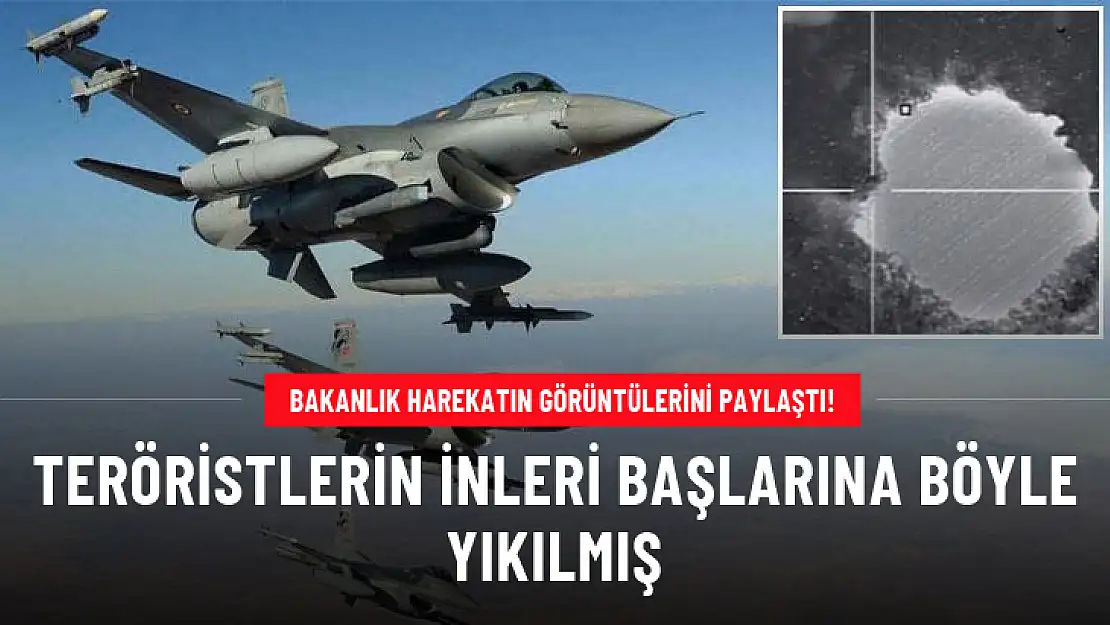 MSB, Irak'ın Kuzeyine Düzenlenen Hava Harekatının Görüntülerini Paylaştı