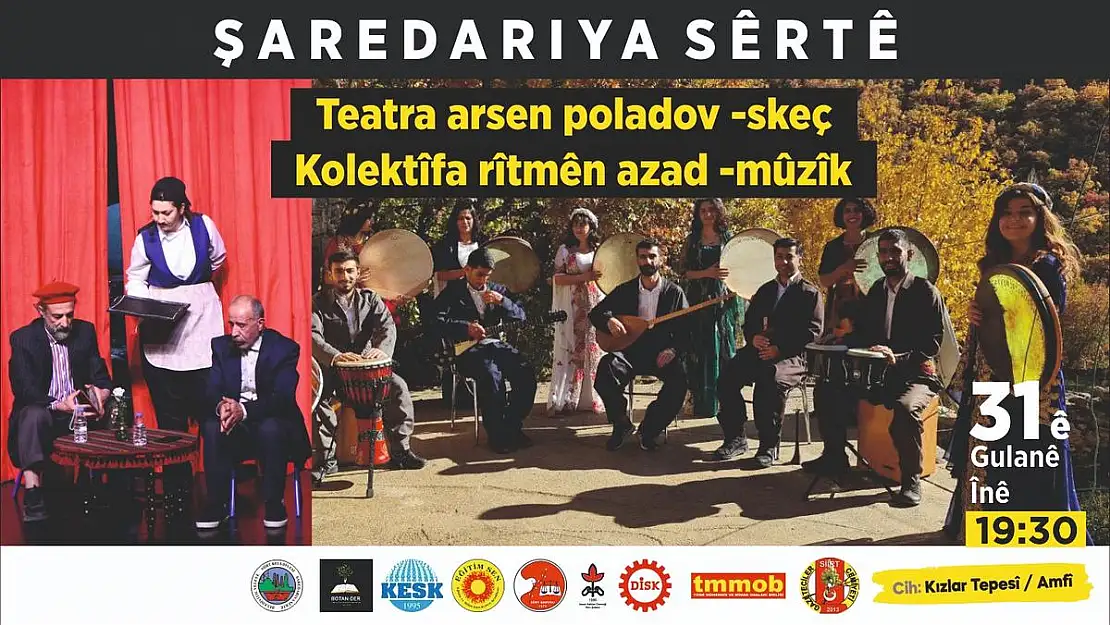 Siirt Belediyesi'nden Müzik ve Tiyatro Gösterisi