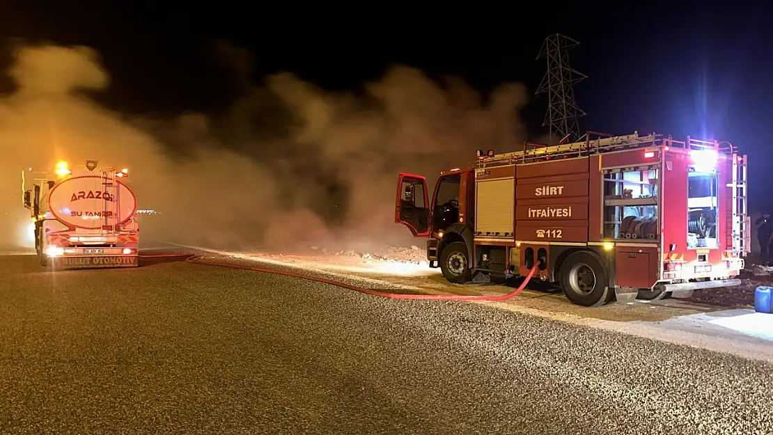 Siirt Çevre Yolu'ndaki Yangın Kontrol Altına Alındı