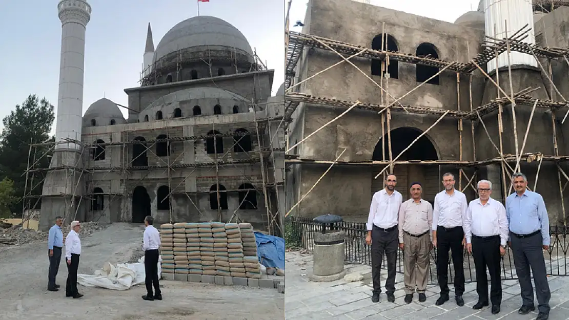 Siirt İl Müftüsü Şakir Pinal, Veysel Karani Beldesi Camii İnşaatını İnceledi