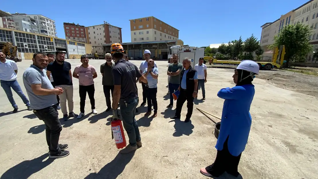 Siirt İl Özel İdaresi'nde Yangına Karşı Tatbikat