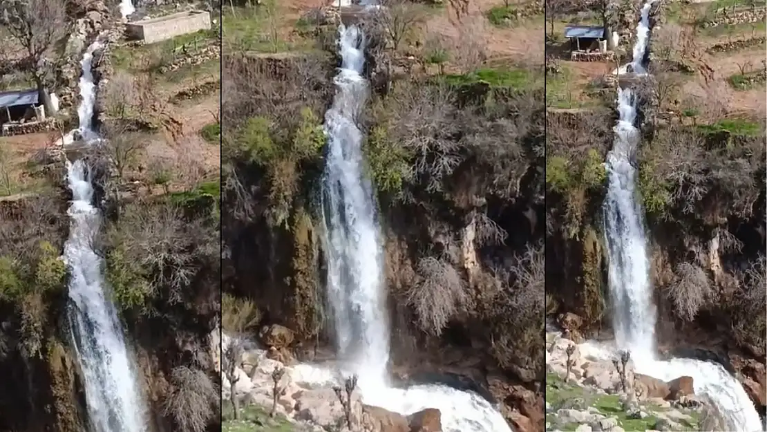 Siirt-Şırnak sınırında görsel şölen: Memira Şelalesi coştu