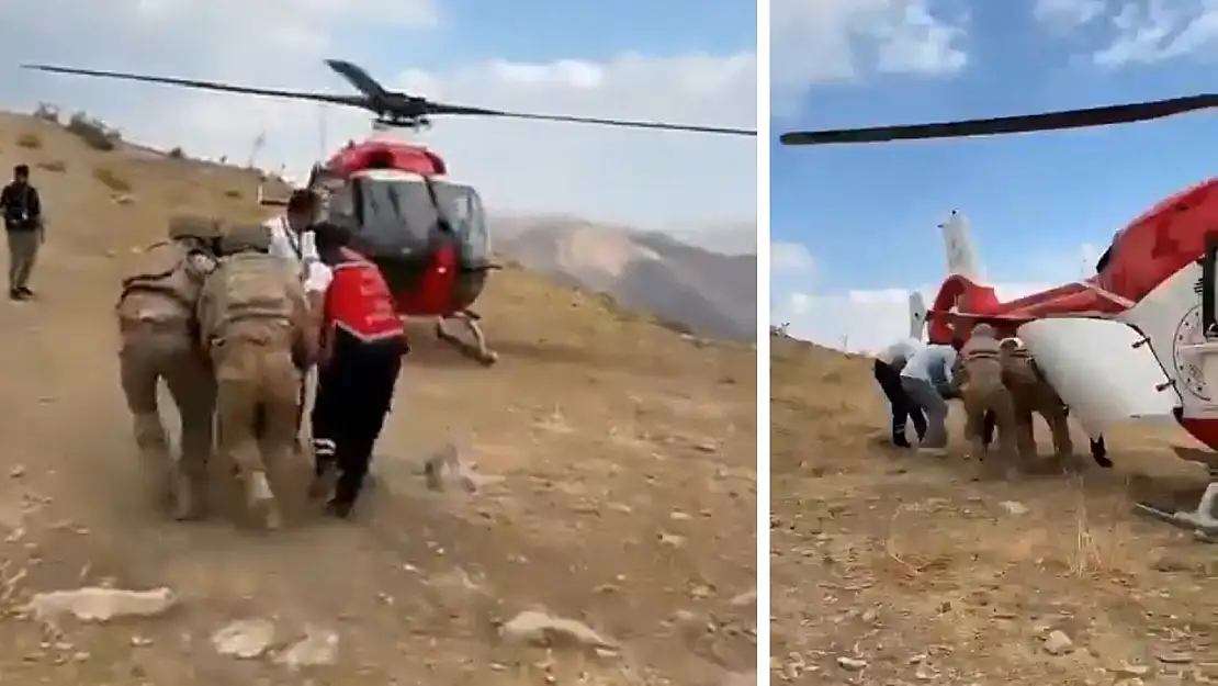 Siirt Şirvan'da Beyin Kanaması Geçiren 47 Yaşındaki Vatandaş Hava Ambulansıyla Hastaneye Ulaştırıldı
