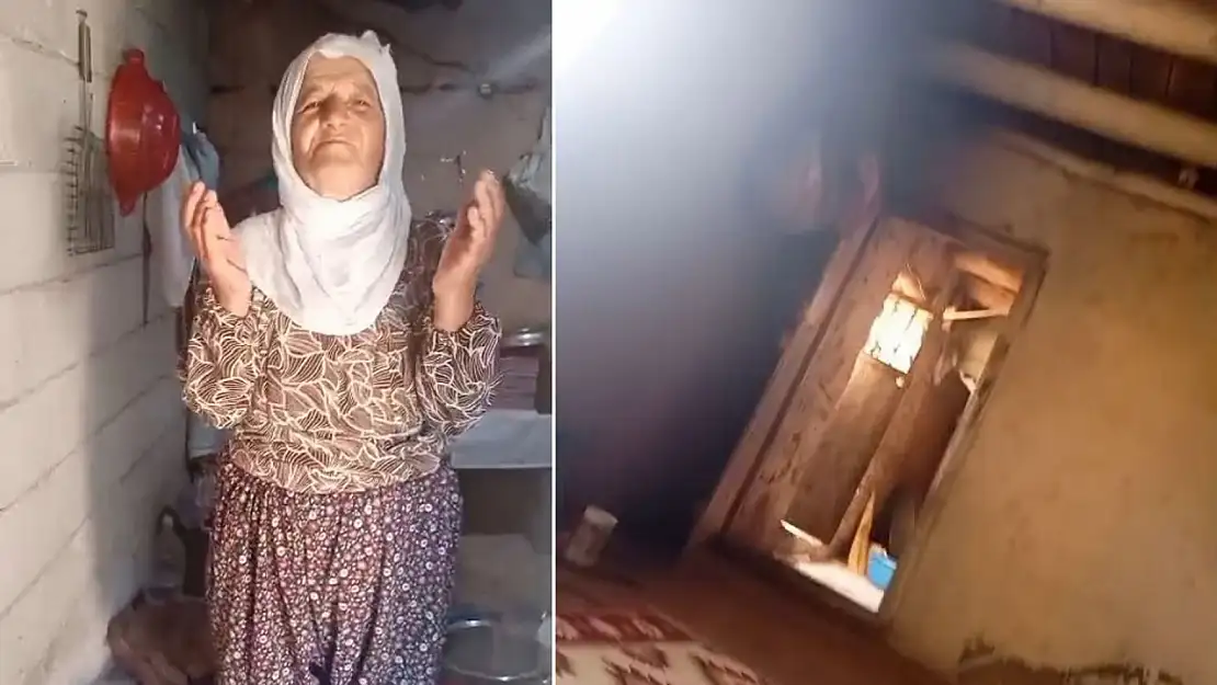 Siirt Şirvan'da Evi Yıkılmak Üzere Olan Yaşlı Çift Yardım Bekliyor